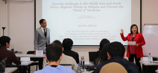 Bishkek, Kyrgyzstan – Security Challenges in the Middle East and North Africa Bishkek, Kyrgyzstan - Security Challenges in the Middle East and North Africa
